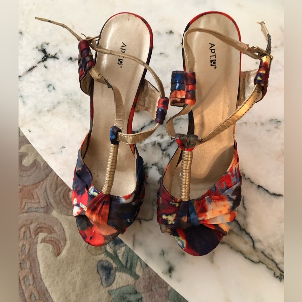 Apt 9 Multi Color 5” Heels Size 8 - image 1